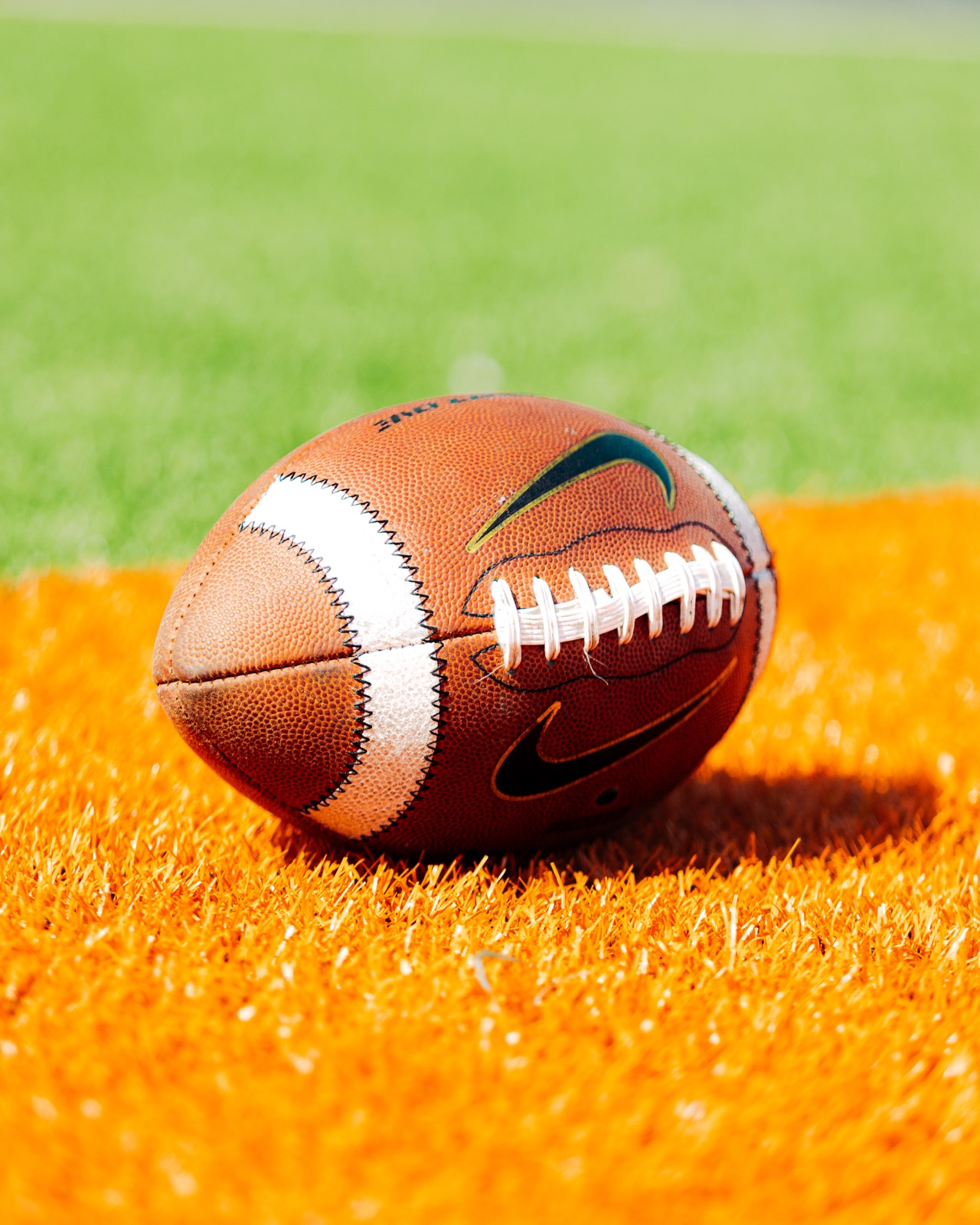 Football on the turf — game time